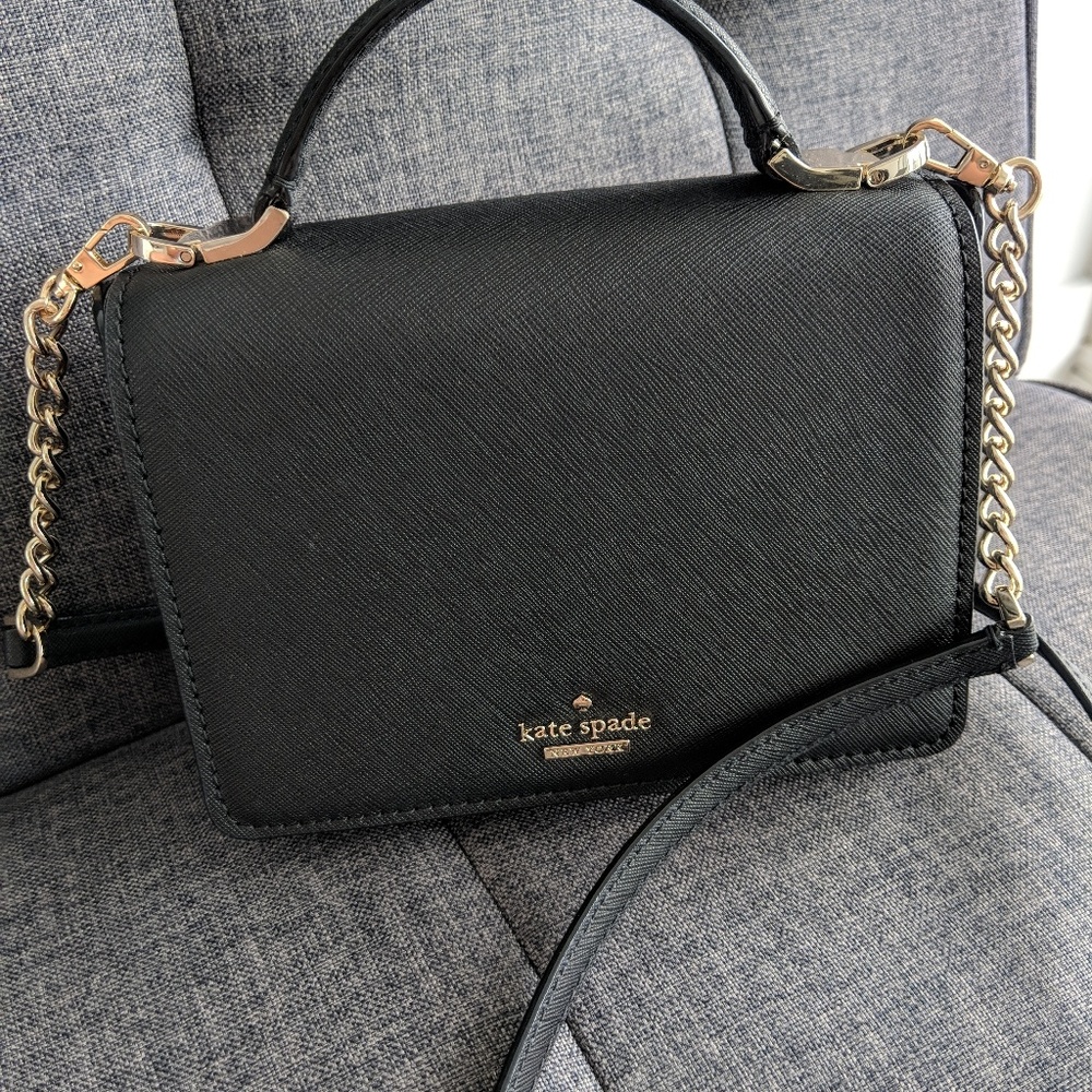 Kate Spade black mini crossbody